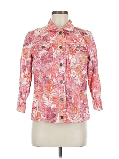 Pre-owned Christopher & Banks Jacket In Pink