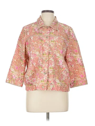 Pre-owned Christopher & Banks Jacket In Pink