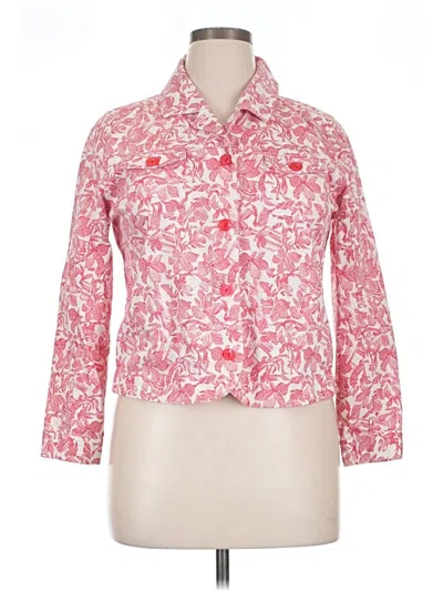 Pre-owned Christopher & Banks Jacket In Pink