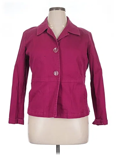 Pre-owned Christopher & Banks Jacket In Pink