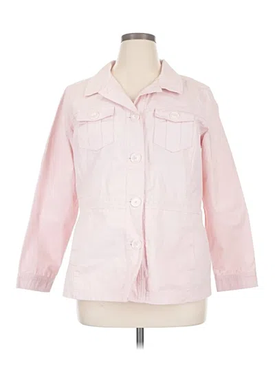 Pre-owned Christopher & Banks Jacket In Pink