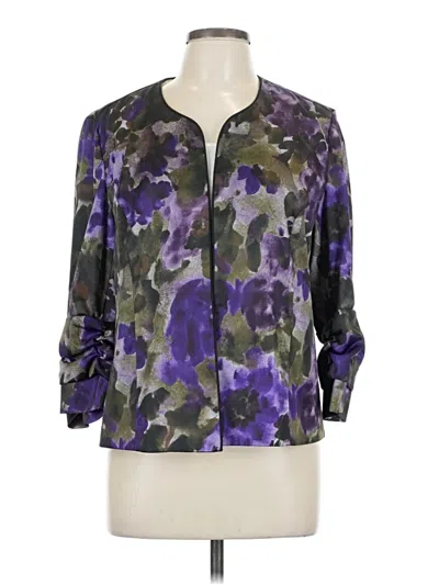 Pre-owned Christopher & Banks Jacket In Purple