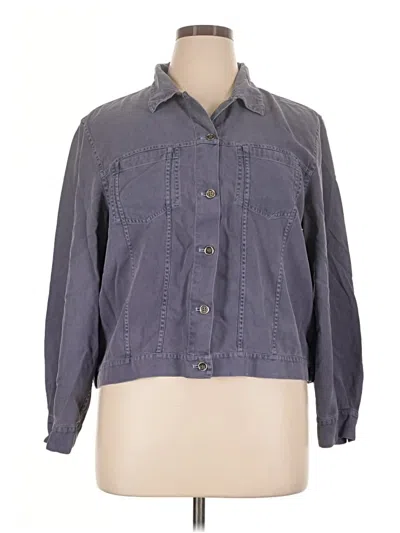 Pre-owned Christopher & Banks Jacket In Purple