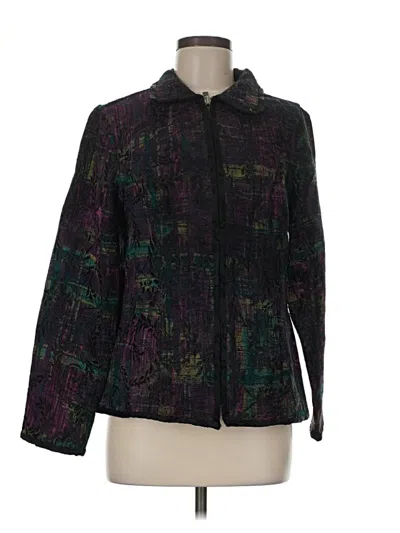 Pre-owned Christopher & Banks Jacket In Purple