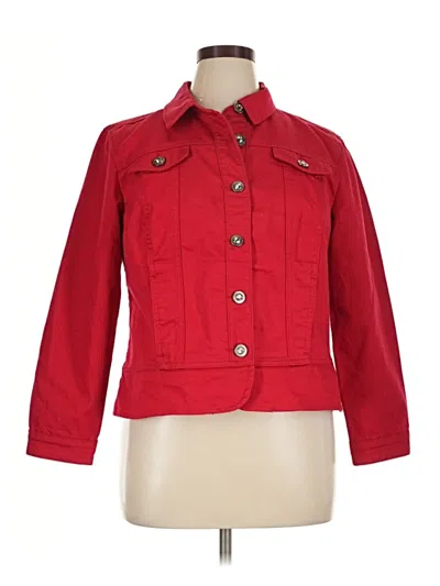 Pre-owned Christopher & Banks Jacket In Red