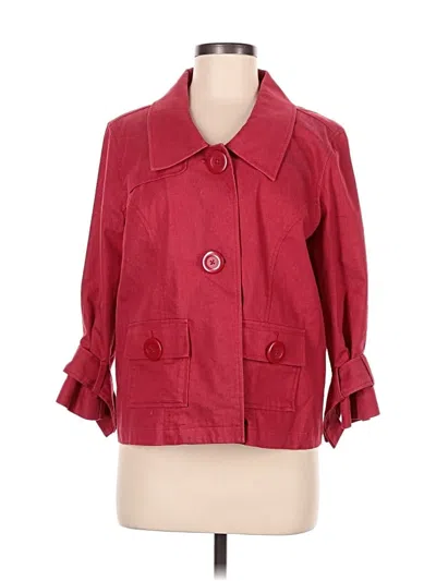 Pre-owned Christopher & Banks Jacket In Red