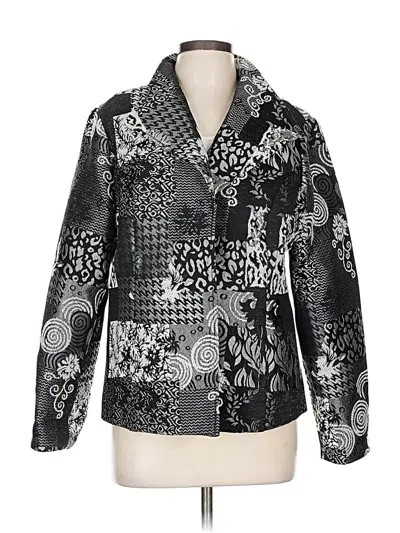 Pre-owned Christopher & Banks Jacket In Silver