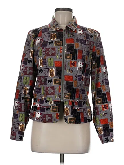 Pre-owned Christopher & Banks Jacket In Silver