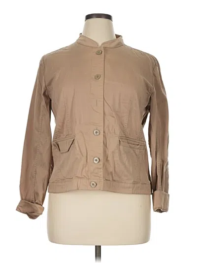 Pre-owned Christopher & Banks Jacket In Tan