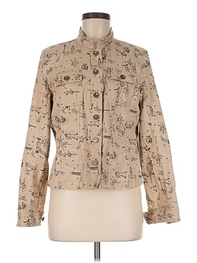 Pre-owned Christopher & Banks Jacket In Tan
