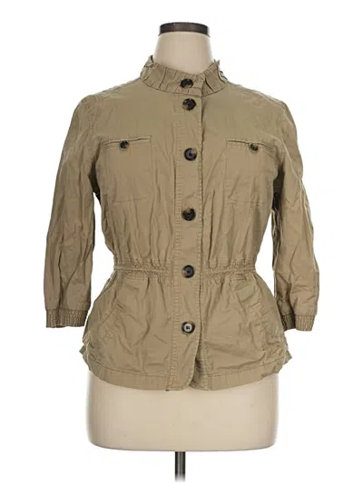 Pre-owned Christopher & Banks Jacket In Tan