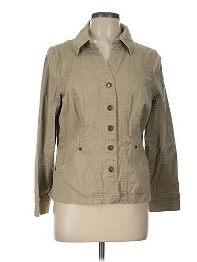 Pre-owned Christopher & Banks Jacket In Tan