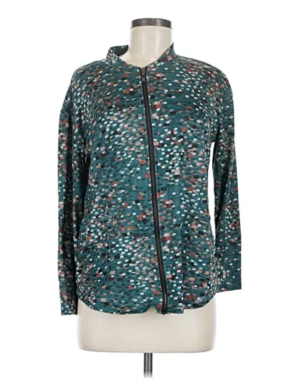 Pre-owned Christopher & Banks Jacket In Teal