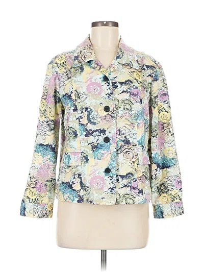 Pre-owned Christopher & Banks Jacket In White