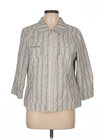 Pre-owned Christopher & Banks Jacket In White