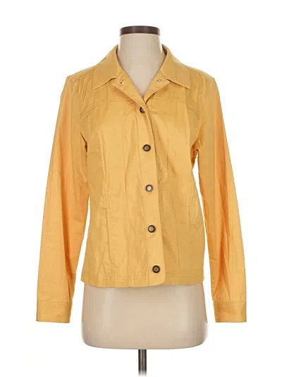 Pre-owned Christopher & Banks Jacket In Yellow