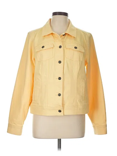 Pre-owned Christopher & Banks Jacket In Yellow