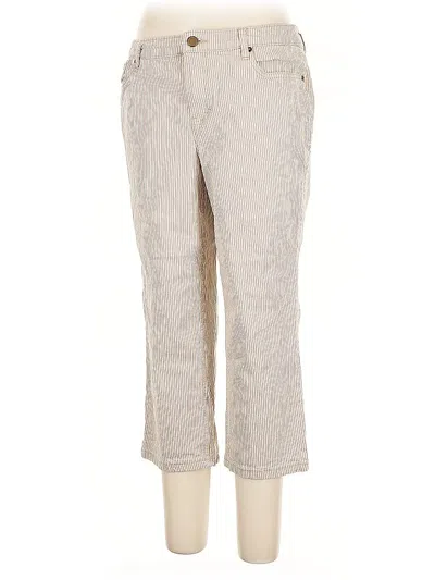 Pre-owned Christopher & Banks Khaki Pant In Brown