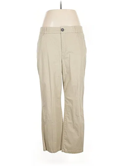 Pre-owned Christopher & Banks Khaki Pant In Brown