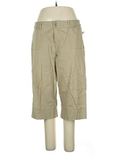 Pre-owned Christopher & Banks Khaki Pant In Brown