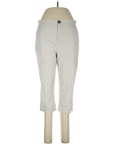 Pre-owned Christopher & Banks Khaki Pant In Ivory