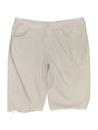 Pre-owned Christopher & Banks Khaki Shorts In Tan