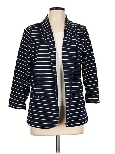 Pre-owned Christopher & Banks Kimono In Blue