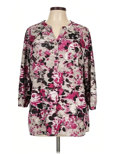 Pre-owned Christopher & Banks Kimono In Pink