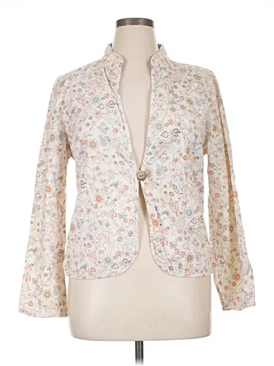 Pre-owned Christopher & Banks Kimono In White