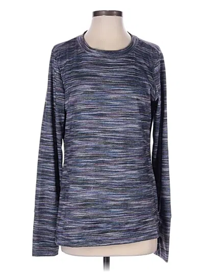 Pre-owned Christopher & Banks Long Sleeve T-shirt In Blue