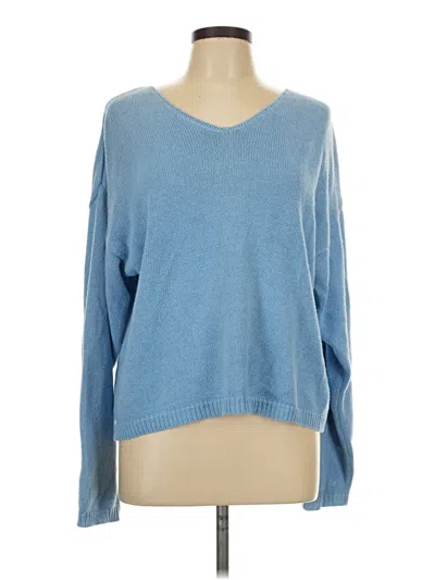 Pre-owned Christopher & Banks Long Sleeve T-shirt In Blue