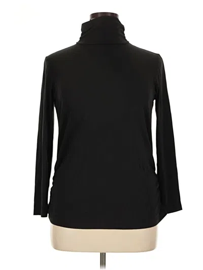Pre-owned Christopher & Banks Long Sleeve Turtleneck In Black