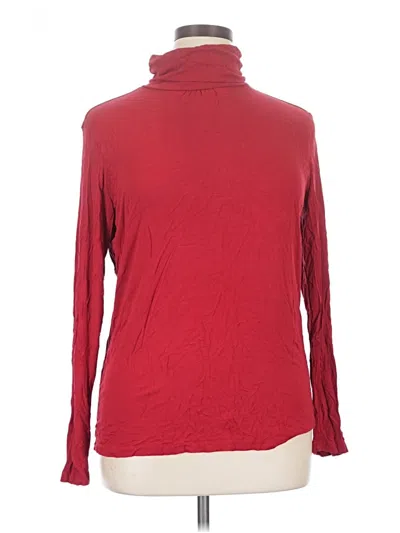 Pre-owned Christopher & Banks Long Sleeve Turtleneck In Red