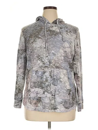 Pre-owned Christopher & Banks Pullover Hoodie In Gray