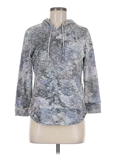 Pre-owned Christopher & Banks Pullover Hoodie In Silver