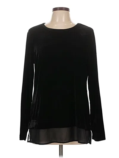 Pre-owned Christopher & Banks Pullover Sweater In Black