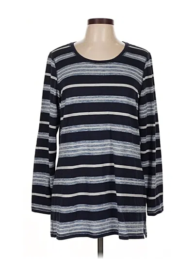 Pre-owned Christopher & Banks Pullover Sweater In Blue