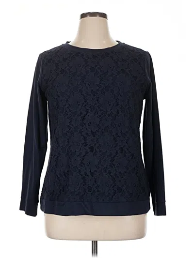 Pre-owned Christopher & Banks Pullover Sweater In Blue