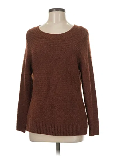 Pre-owned Christopher & Banks Pullover Sweater In Brown