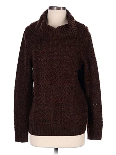 Pre-owned Christopher & Banks Pullover Sweater In Brown