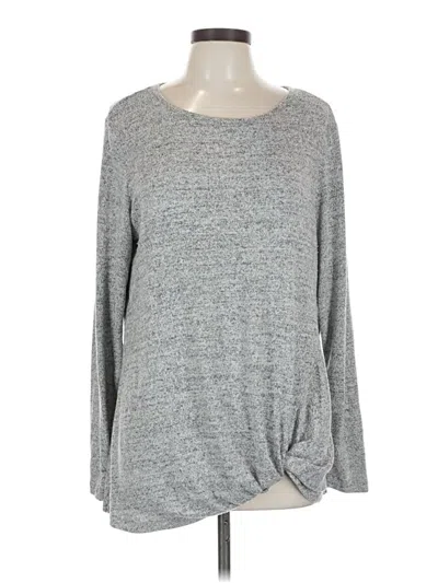 Pre-owned Christopher & Banks Pullover Sweater In Gray