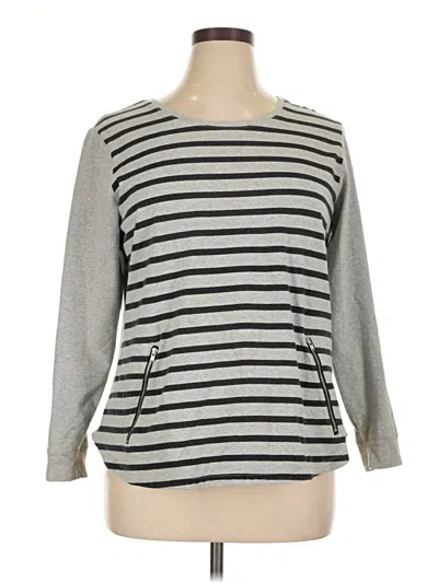 Pre-owned Christopher & Banks Pullover Sweater In Gray