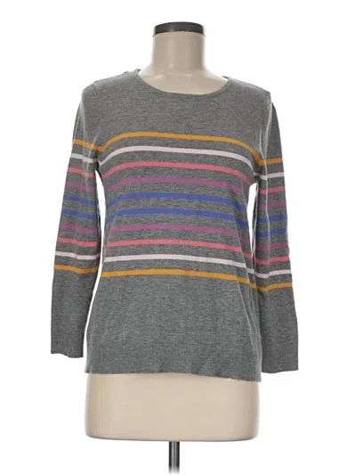 Pre-owned Christopher & Banks Pullover Sweater In Gray