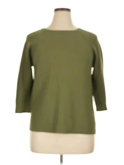 Pre-owned Christopher & Banks Pullover Sweater In Green