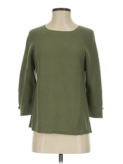 Pre-owned Christopher & Banks Pullover Sweater In Green
