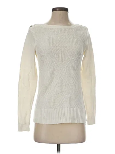 Pre-owned Christopher & Banks Pullover Sweater In Ivory