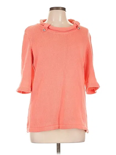 Pre-owned Christopher & Banks Pullover Sweater In Orange