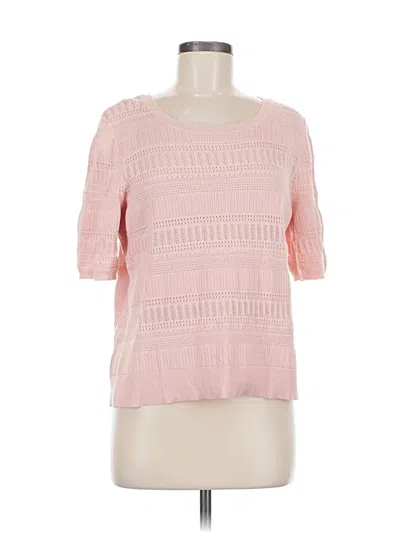 Pre-owned Christopher & Banks Pullover Sweater In Pink