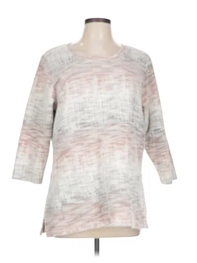 Pre-owned Christopher & Banks Pullover Sweater In Pink