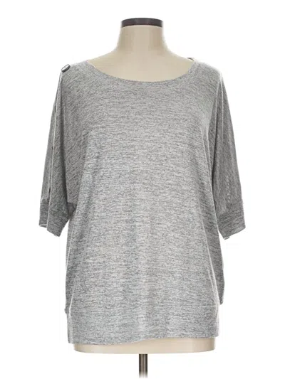 Pre-owned Christopher & Banks Pullover Sweater In Silver